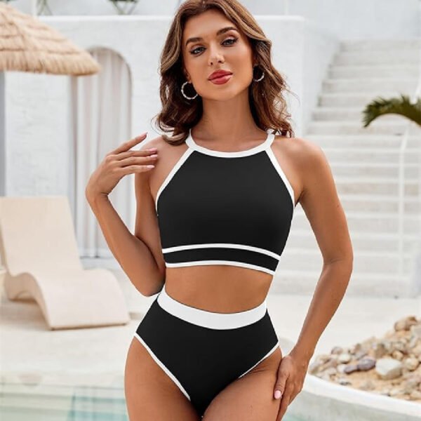 Women's Solid Color Minimalism Bikini Swimsuit